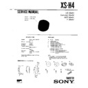 Sony XS-H4 Service Manual