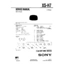 Sony XS-H7 Service Manual
