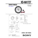 Sony XS-HA1727 Service Manual