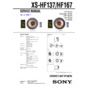 Sony XS-HF137 Service Manual