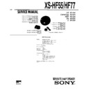 Sony XS-HF55 Service Manual