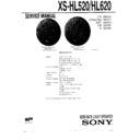Sony XS-HL520 Service Manual