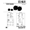 Sony XS-HL81 Service Manual