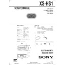 xs-hs1 service manual