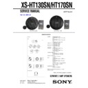 Sony XS-HT130SN Service Manual