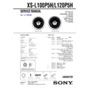 Sony XS-L100P5H Service Manual