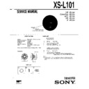 Sony XS-L101 Service Manual