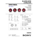 Sony XS-L101P5 Service Manual