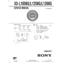 Sony XS-L1050G Service Manual