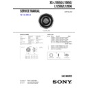 Sony XS-L1055G Service Manual