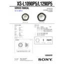 Sony XS-L1090P5 Service Manual