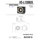 Sony XS-L120B5S Service Manual