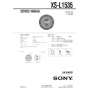Sony XS-L1535 Service Manual