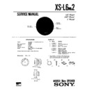 Sony XS-L6MK2 Service Manual