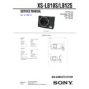 Sony XS-LB10S Service Manual