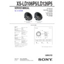 Sony XS-LD106P5 Service Manual