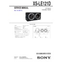 Sony XS-LE121D Service Manual