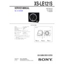 Sony XS-LE121S Service Manual