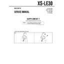 Sony XS-LE30 (serv.man2) Service Manual