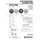 Sony XS-MP1610B Service Manual