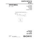 Sony XS-MP1611 Service Manual