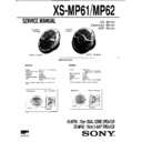 Sony XS-MP61 Service Manual