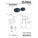 Sony XS-R4644 Service Manual