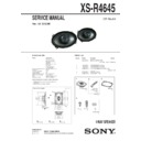 Sony XS-R4645 Service Manual