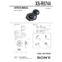 Sony XS-R5744 Service Manual