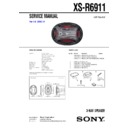 Sony XS-R6911 Service Manual