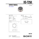 Sony XS-T250 Service Manual