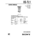 Sony XS-TL1 Service Manual
