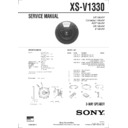 Sony XS-V1330 Service Manual