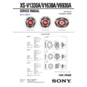 Sony XS-V1330A Service Manual