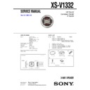 Sony XS-V1332 Service Manual