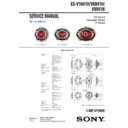 Sony XS-V1641H Service Manual