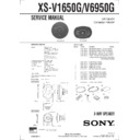 Sony XS-V1650G Service Manual