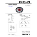 Sony XS-V5742A Service Manual