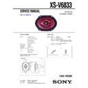 Sony XS-V6833 Service Manual