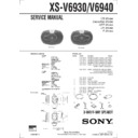 Sony XS-V6930 Service Manual