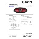 Sony XS-W4121 Service Manual