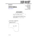 Sony XSP-N1BT (serv.man2) Service Manual