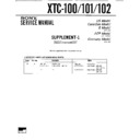 Sony XTC-100, XTC-101, XTC-102 (serv.man2) Service Manual