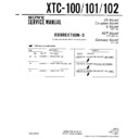 Sony XTC-100, XTC-101, XTC-102 (serv.man4) Service Manual