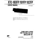 Sony XTC-100FP, XTC-101FP, XTC-102FP Service Manual