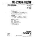 Sony XTC-U200FP, XTC-U201FP Service Manual