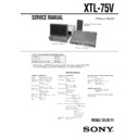 Sony XTL-75V Service Manual