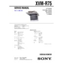 Sony XVM-R75 Service Manual