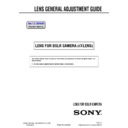 Sony AMOUNT_LENS Service Manual