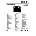 Sony DSC-F1 Service Manual